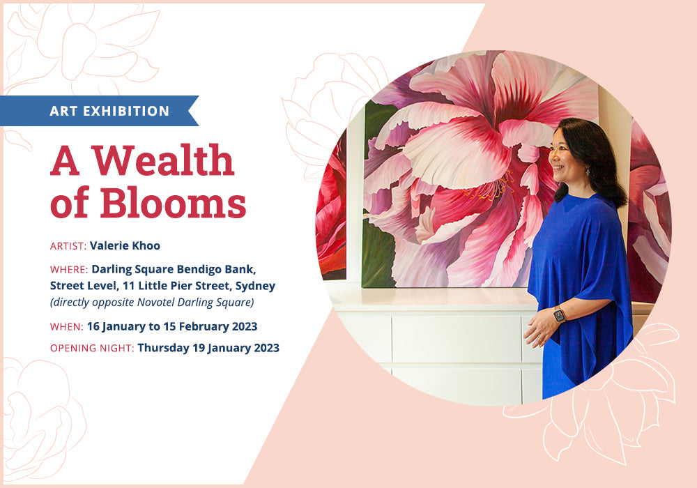 You're invited to: A Wealth of Blooms, solo art exhibition