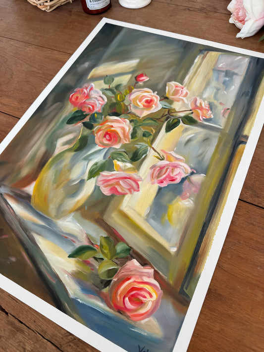 Roses in the Morning Light – Fine Art Print