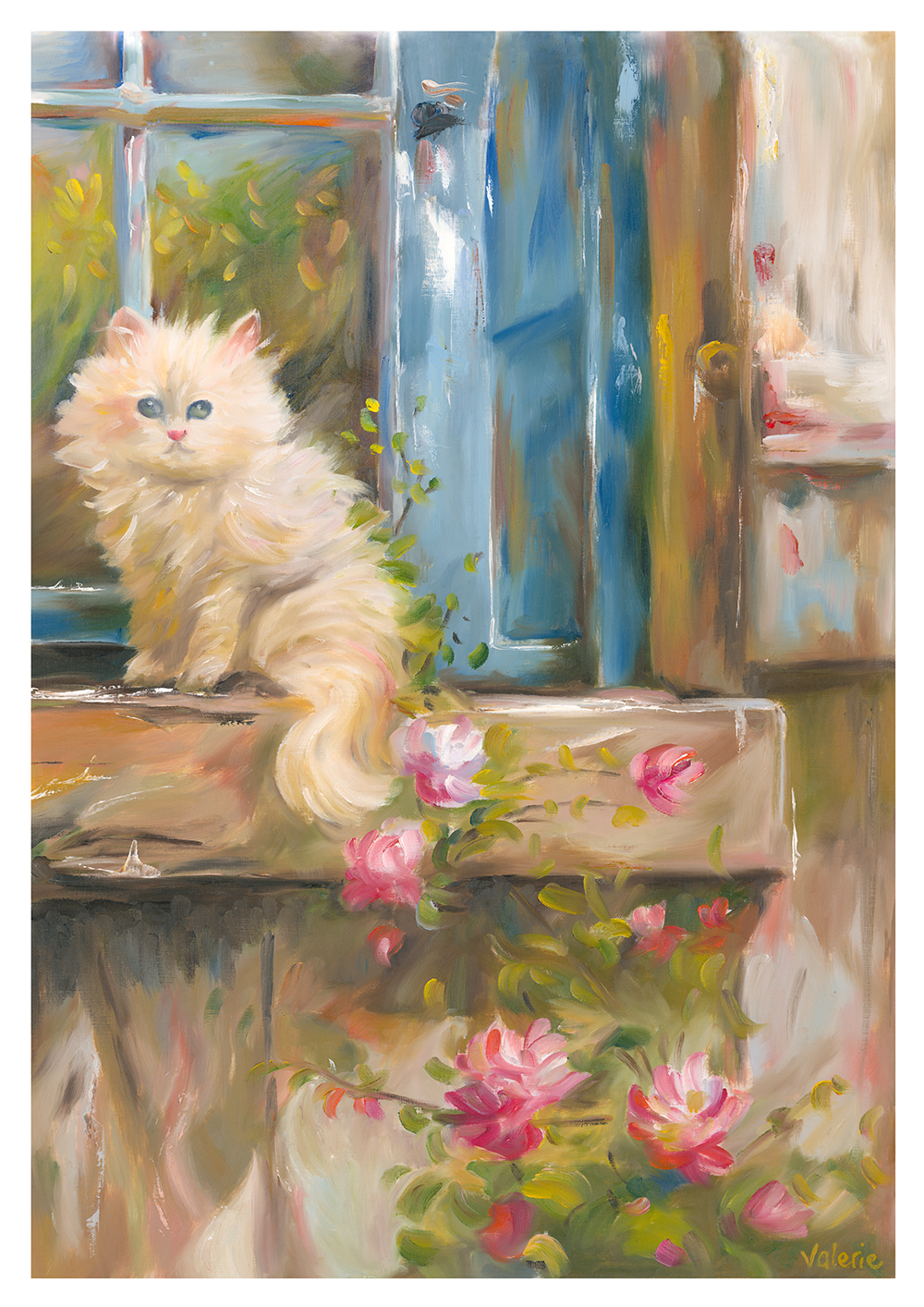 Kitten on the Window Ledge – Fine Art Print